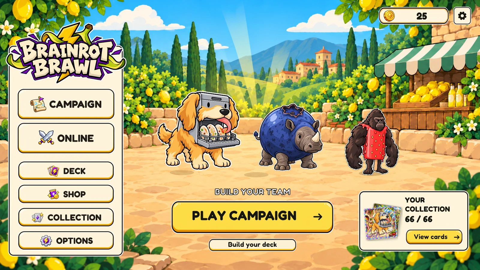 Brainrot Brawl development screenshot showing the game’s original characters